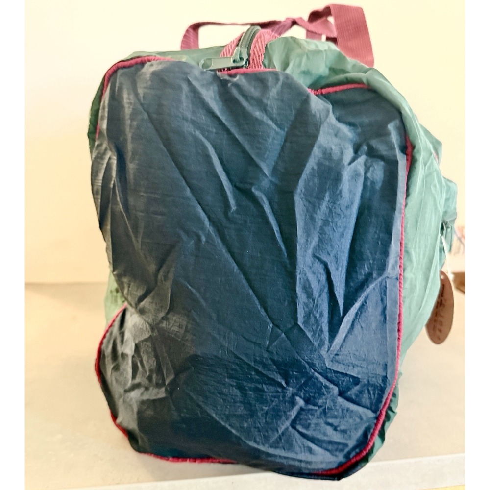 Vintage Fossil Packable Duffel Bag 90s Y2K Carry On Camping Nylon Tote Gorpcore - Picture 6 of 10